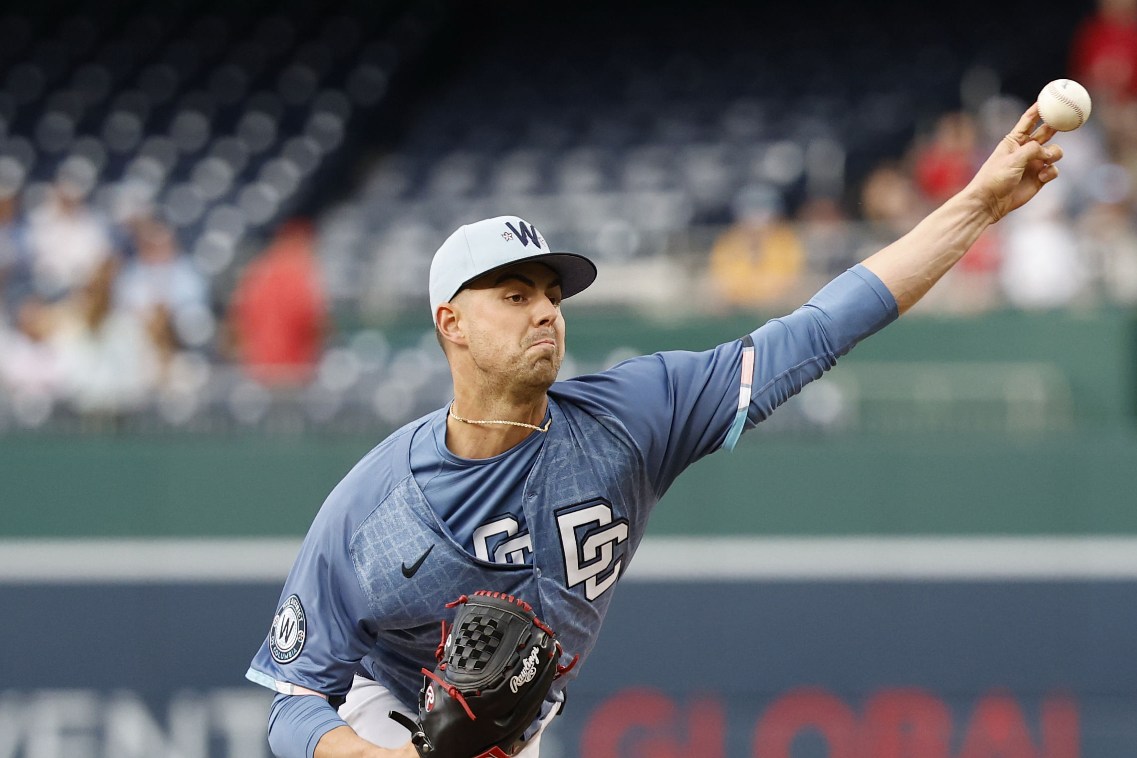 MacKenzie Gore has a good pitching matchup today (Imagn)